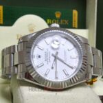 Rolex replica datejust acciaio oyster white barrette orologio replica copia imitazione 4us