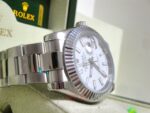 Rolex replica datejust acciaio oyster white barrette orologio replica copia imitazione 4us - immagine 7