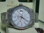 Rolex replica datejust acciaio oyster white barrette orologio replica copia imitazione 4us - immagine 8
