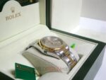 Rolex replica datejust acciaio oro argentèè dial barrette orologio replica copia imitazione 4us - immagine 8