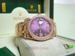 Rolex replica pearlmaster rose gold diamond bezel orologio replica copia imitazione 4us - immagine 8