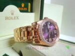 Rolex replica pearlmaster rose gold diamond bezel orologio replica copia imitazione 4us - immagine 9