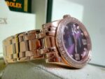 Rolex replica pearlmaster rose gold diamond bezel orologio replica copia imitazione 4us - immagine 10
