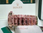 Rolex replica pearlmaster rose gold diamond bezel orologio replica copia imitazione 4us - immagine 11