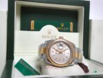 Rolex replica datejust acciaio oro argentèè dial barrette orologio replica copia imitazione 4us