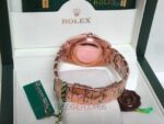 Rolex replica pearlmaster rose gold diamond bezel orologio replica copia imitazione 4us - immagine 13