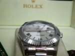Rolex replica daydate ll acciaio argentèè dial strip president orologio replica copia imitazione 4us - immagine 10