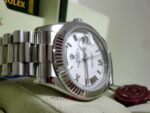 Rolex replica daydate ll acciaio argentèè dial strip president orologio replica copia imitazione 4us - immagine 9