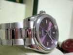 Rolex replica oyster perpetual red grape acciaio imitazione copia - immagine 9