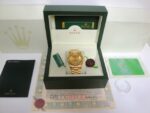 Rolex replica daydate ll full oro giallo gold dial barrette orologio replica copia imitazione 4us - immagine 3
