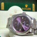 Rolex replica oyster perpetual red grape acciaio imitazione copia