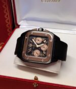 Cartier replica Santos 100XL W2020004 Titanium Rose Gold copia - immagine 3