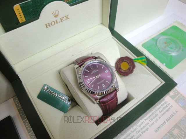 virtuemart_product_26rolex-replica-orologi-copia-imitazione-orologi-di-lusso70 Rolex replica oyster perpetual acciaio red grape leather imitazione copia - immagine 1