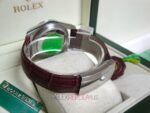 Rolex replica oyster perpetual acciaio red grape leather imitazione copia - immagine 7