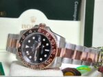 rolex replica GMT 126711CHNR acciaio oro rosa basilea 2018 orologio copia - immagine 3
