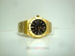 Audemars Piguet royal oak jumbo oro giallo black dial replica orologio copia imitazione 4us - immagine 3
