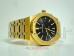 Audemars Piguet royal oak jumbo oro giallo black dial replica orologio copia imitazione 4us - immagine 4