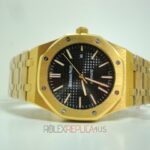 Audemars Piguet royal oak jumbo oro giallo black dial replica orologio copia imitazione 4us