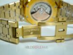 Audemars Piguet royal oak jumbo oro giallo black dial replica orologio copia imitazione 4us - immagine 10