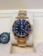 Rolex replica GMT master II full oro black dial orologio replica copia imitazione 4us495