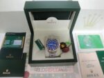 Rolex replica yacht master l SARU blue dial rubini bezel orologio replica copia 4us811 - immagine 3