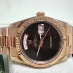 Rolex replica daydate ll oro giallo individual black dial orologio replica copia imitazione 4us