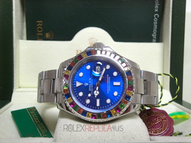 virtuemart_product_111rolex-replica-copia-imitazione-orologi-di-lusso Rolex replica yacht master l SARU blue dial rubini bezel orologio replica copia 4us811 - immagine 1