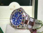 Rolex replica yacht master l SARU blue dial rubini bezel orologio replica copia 4us811 - immagine 8