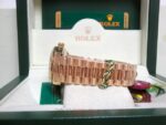 Rolex replica daydate ll oro giallo individual black dial orologio replica copia imitazione 4us - immagine 12