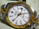 Rolex replica datejust acciaio oro white dial jubilèè orologio replica copia imitazione 4us805 - immagine 10