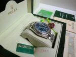 Rolex replica oyster perpetual acciaio arabic blue dial imitazione replica - immagine 4