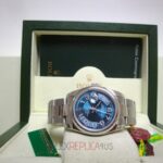 Rolex replica oyster perpetual acciaio arabic blue dial imitazione replica