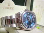 Rolex replica oyster perpetual acciaio arabic blue dial imitazione replica - immagine 9