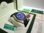 Rolex replica yacht master l white gold blue dial strip rubber orologio replica copia 4us726 - immagine 5
