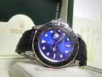 Rolex replica yacht master l white gold blue dial strip rubber orologio replica copia 4us726