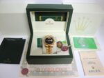 Rolex replica daydate ll oro giallo individual black dial orologio replica copia imitazione 4us - immagine 3