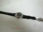 Patek Philippe replica nautilus acciaio black dial strip leather orologio replica copia 4us - immagine 4