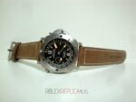 Panerai replica luminor marina submersible depth gauge strip leather orologio copia imitazione 4us816 - immagine 4