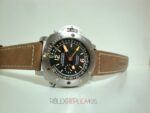 Panerai replica luminor marina submersible depth gauge strip leather orologio copia imitazione 4us816
