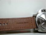 Panerai replica luminor marina submersible depth gauge strip leather orologio copia imitazione 4us816 - immagine 7