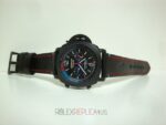 Panerai replica luminor regatta americans cuporacle team strip leather orologio copia imitazione 4us817 - immagine 3