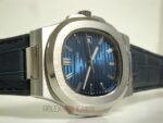 Patek Philippe replica nautilus acciaio blue dial strip leather orologio replica copia 4us - immagine 7