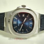 Patek Philippe replica nautilus acciaio blue dial strip leather orologio replica copia 4us