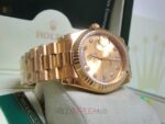 Rolex replica daydate ll oro giallo diamond dial orologio replica copia imitazione 4us808 - immagine 5