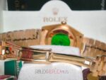 Rolex replica daydate ll oro giallo diamond dial orologio replica copia imitazione 4us808 - immagine 8