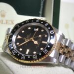 Rolex replica GMT master ll vintage acciaio oro black dial orologio copia 4us810