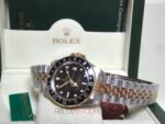 Rolex replica GMT master ll vintage acciaio oro black dial orologio copia 4us810 - immagine 13