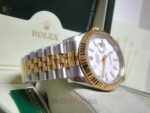 Rolex replica datejust acciaio oro white dial jubilèè orologio replica copia imitazione 4us805 - immagine 6