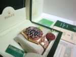 rolex replica GMT 126715CHNR oro rosa basilea 2018 orologio copia - immagine 5
