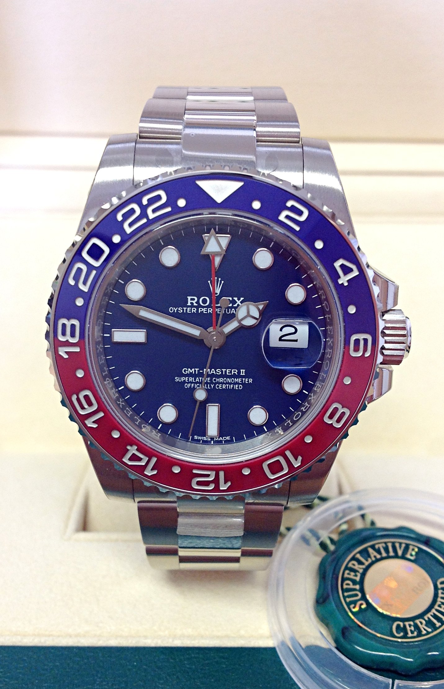 virtuemart_product_Rolex-replica-GMT-Master-II-116719BLRO-White-Gold-Pepsi3 Rolex replica GMT Master II 116719BLRO White Gold Pepsi orologio replica - immagine 1